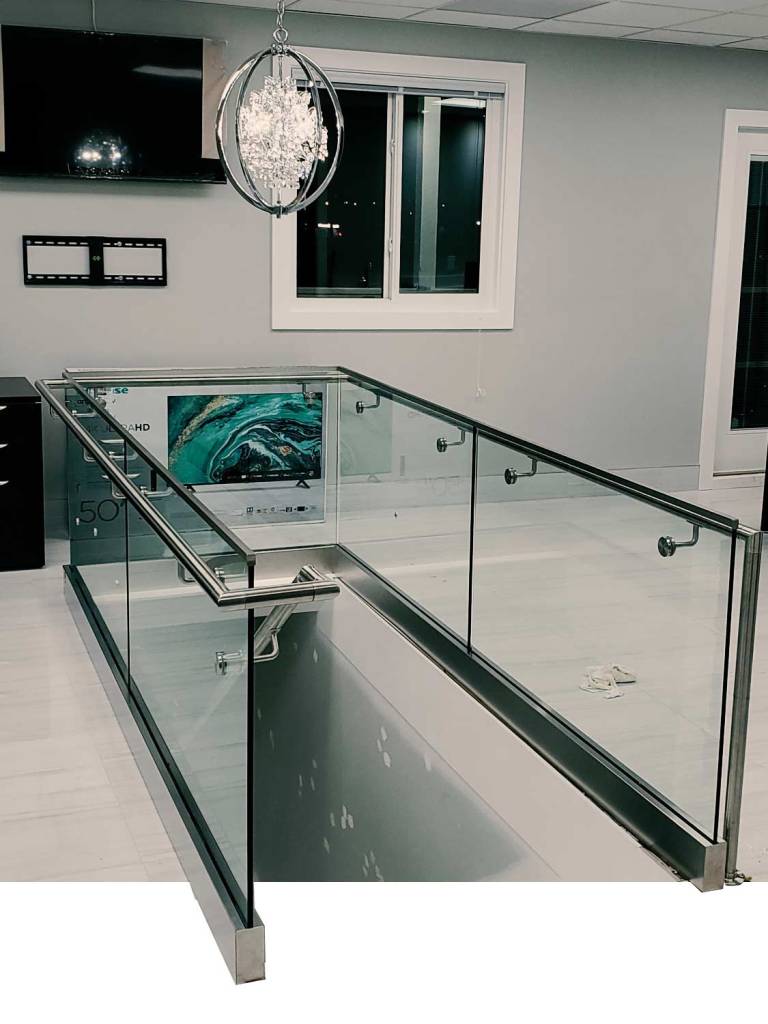 VanGlaze - base Shoe Glass railing