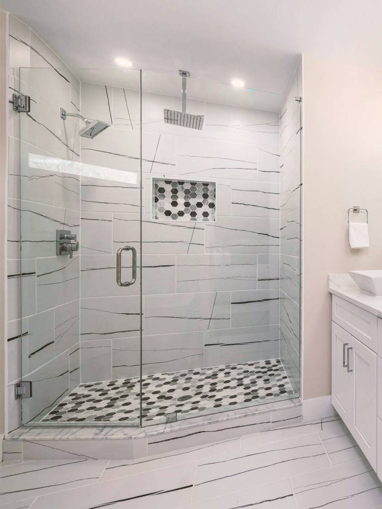 34-stand swing door shower glass