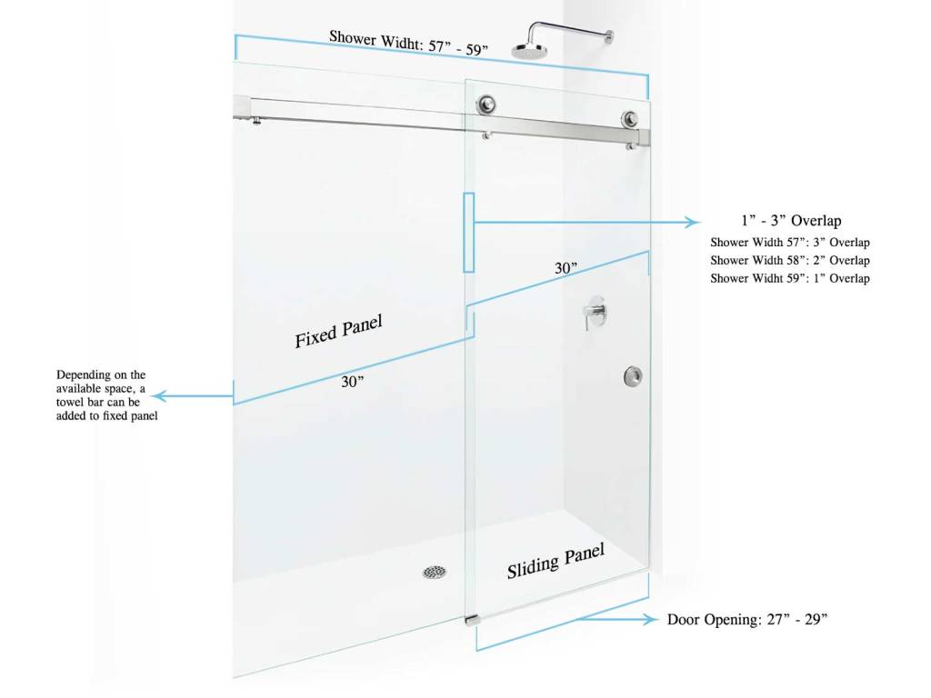 VanGlaze - Sliding door shower glass selection guideline
