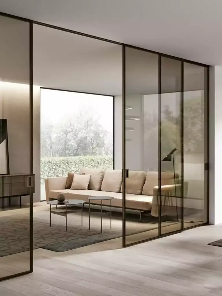 VanGlaze - sliding glassdoor - office partition in Langley & Burnaby