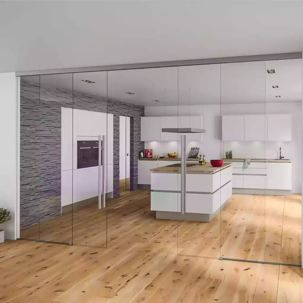 VanGlaze - sliding glassdoor - office partition in Langley & Burnaby