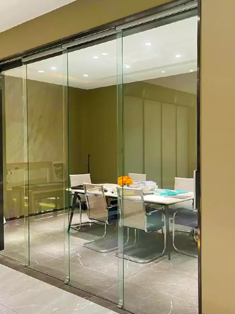 VanGlaze - sliding glassdoor - office partition in Langley & Burnaby