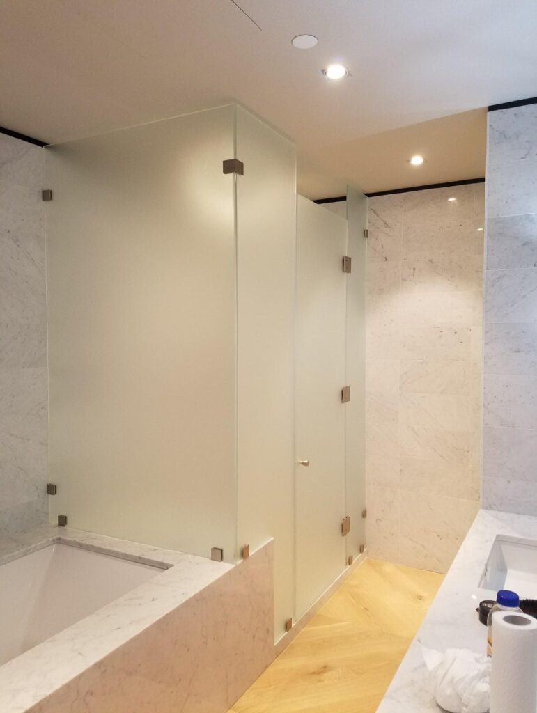 Floor to Ceiling Glass Shower Door