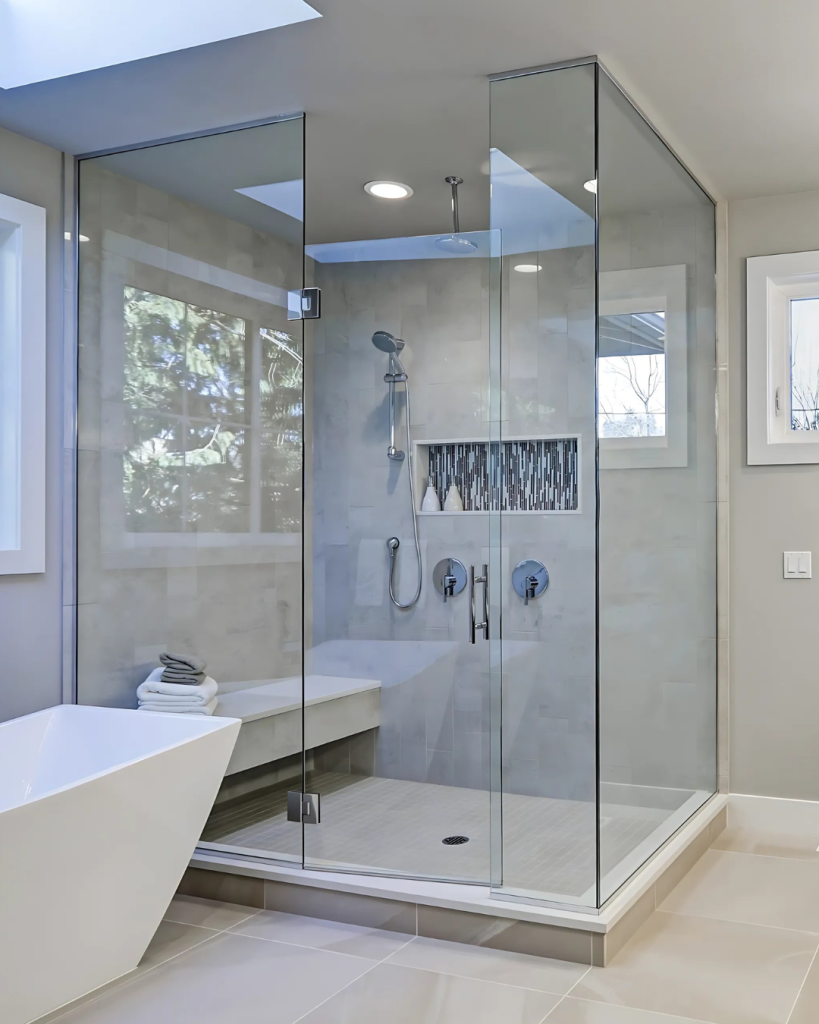 Glass shower door services langley