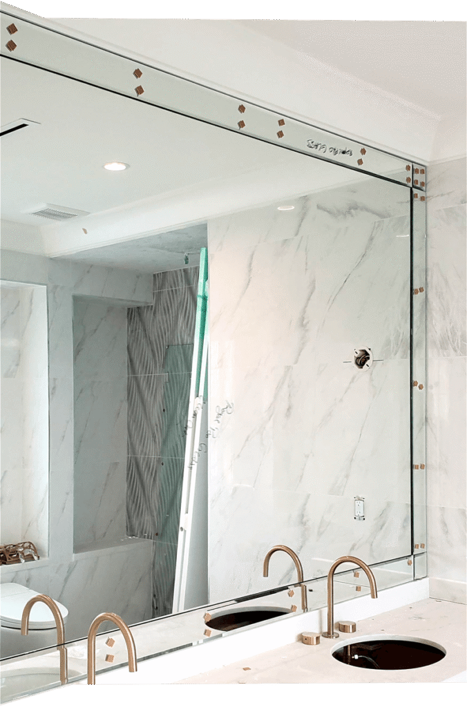 Custom Mirror fabrication, sales and installation in langley, burnaby and Vancouver areas