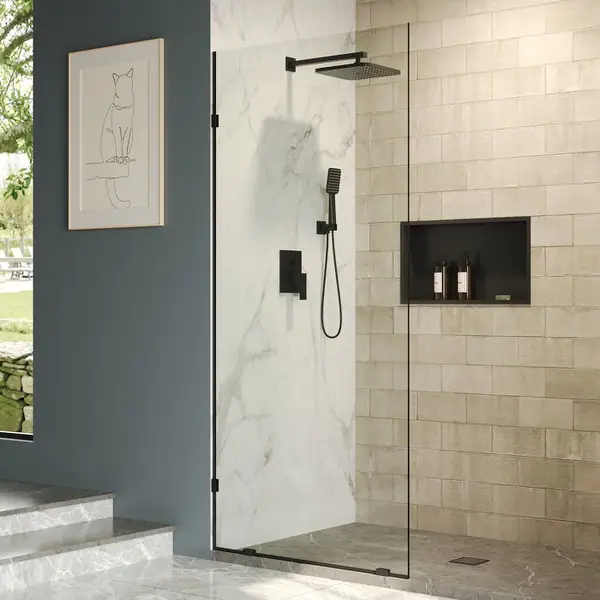 Single Fixed Panel shower door glass