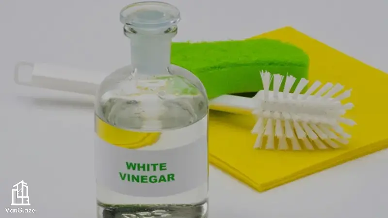 clean glass shower doors with hard water stains without vinegar