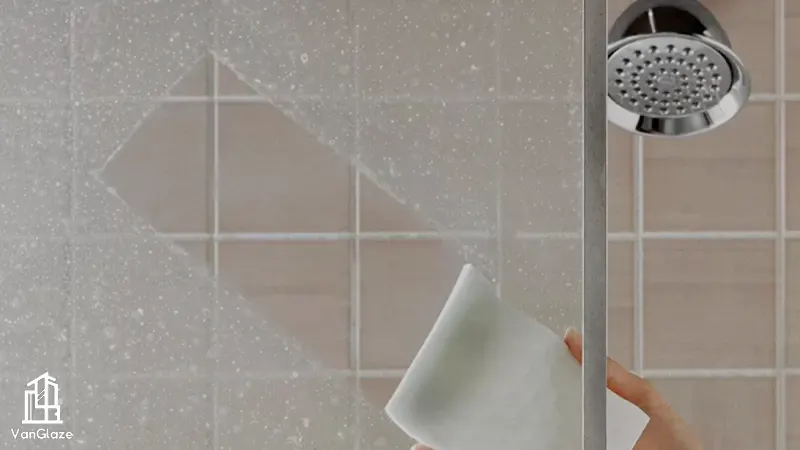 hotels keep glass shower doors clean every day