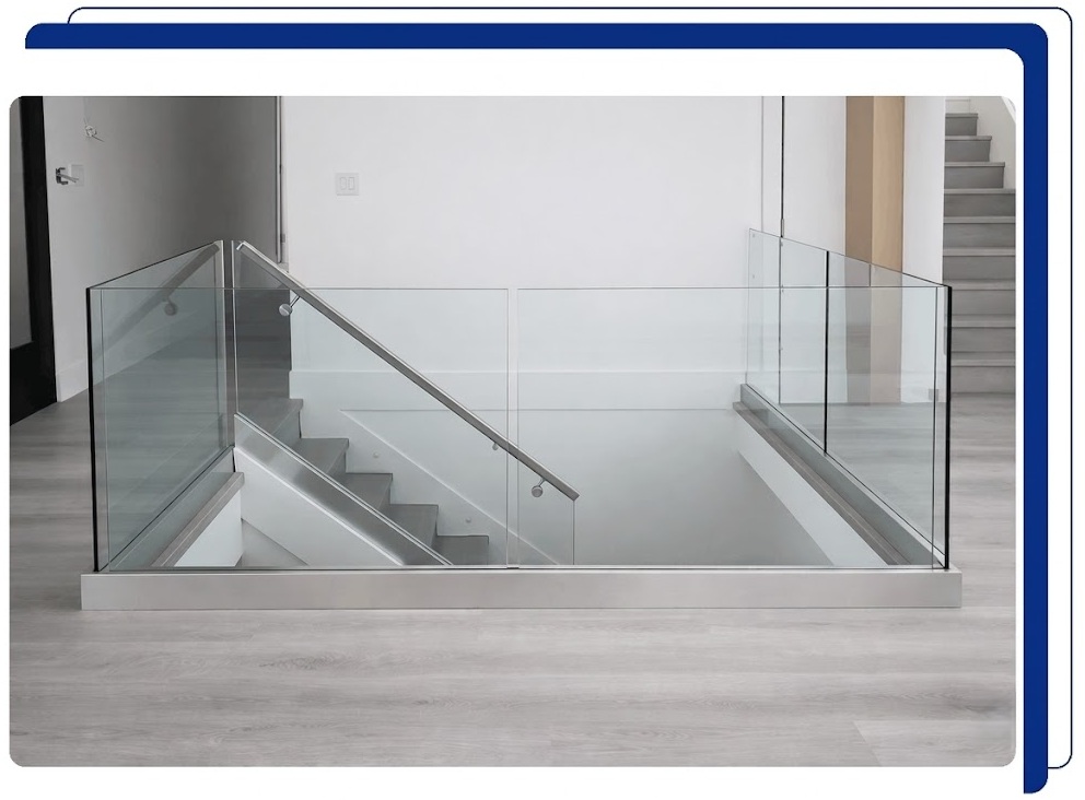 Base Shoe Interior Glass Railing