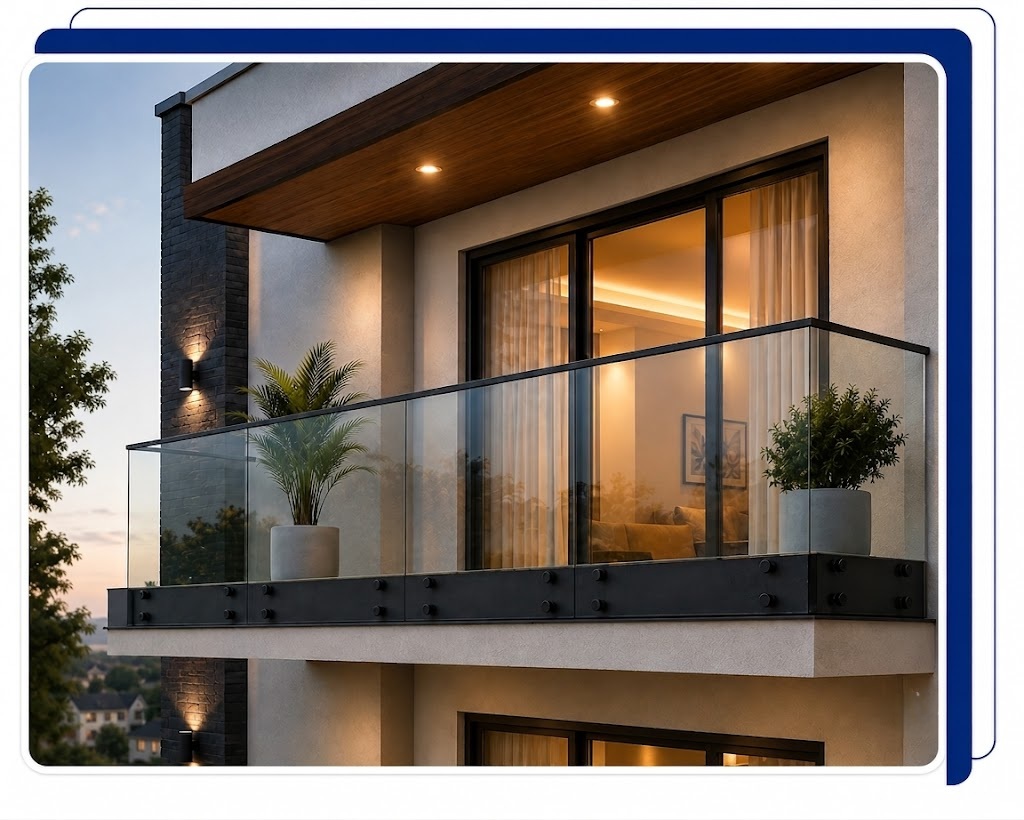 Exterior Glass Railing