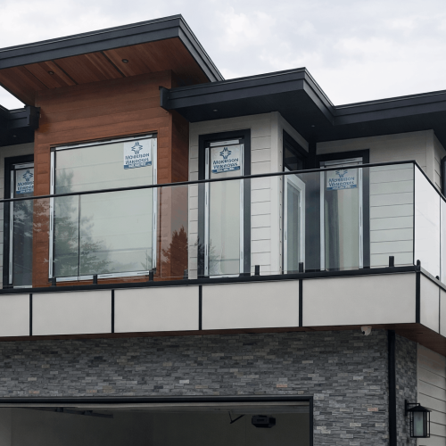 Exterior Top Mount Spigot Glass railing