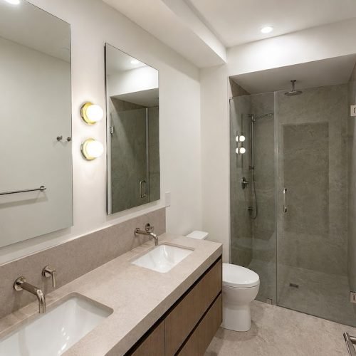 Shower glass door