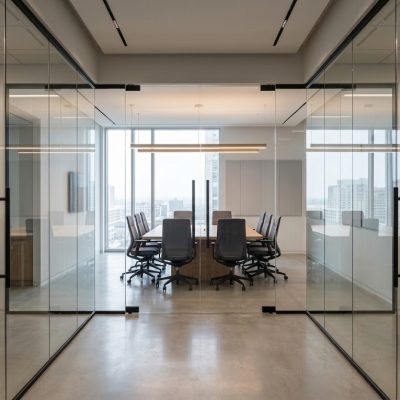 Swing Door Office Partiton